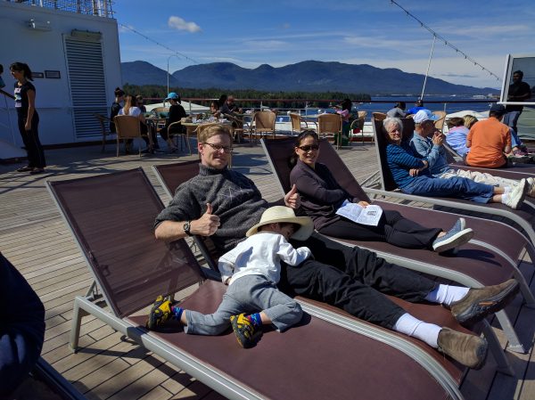 After the rigors of Ketchikan, Tommy is spent.