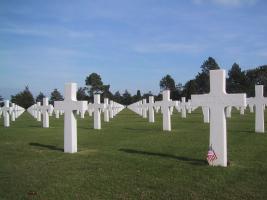 Grave with American Flag