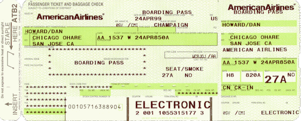 Plane Ticket