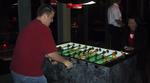 Paul and Jessica enjoy some Foosball
together after dinner.