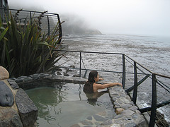 Woman at Hot Spring